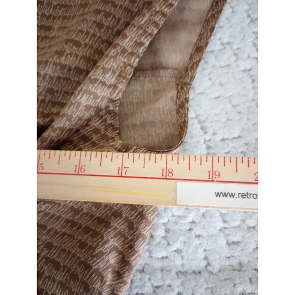 She said Women's Dress Small Beige Sleeveless Knee Length Stretch Waist Satin - Picture 7 of 11